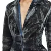de-pia-fse Cappotto in denim devoré gessato de-pia-fse Cappotto in denim devoré gessato