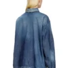 de-priss Top Henley in denim effetto contrasto de-priss Top Henley in denim effetto contrasto