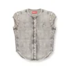 de-roset-s Camicia in denim a maniche corte con strisce sportive