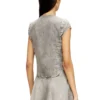 de-roset-s Camicia in denim a maniche corte con strisce sportive
