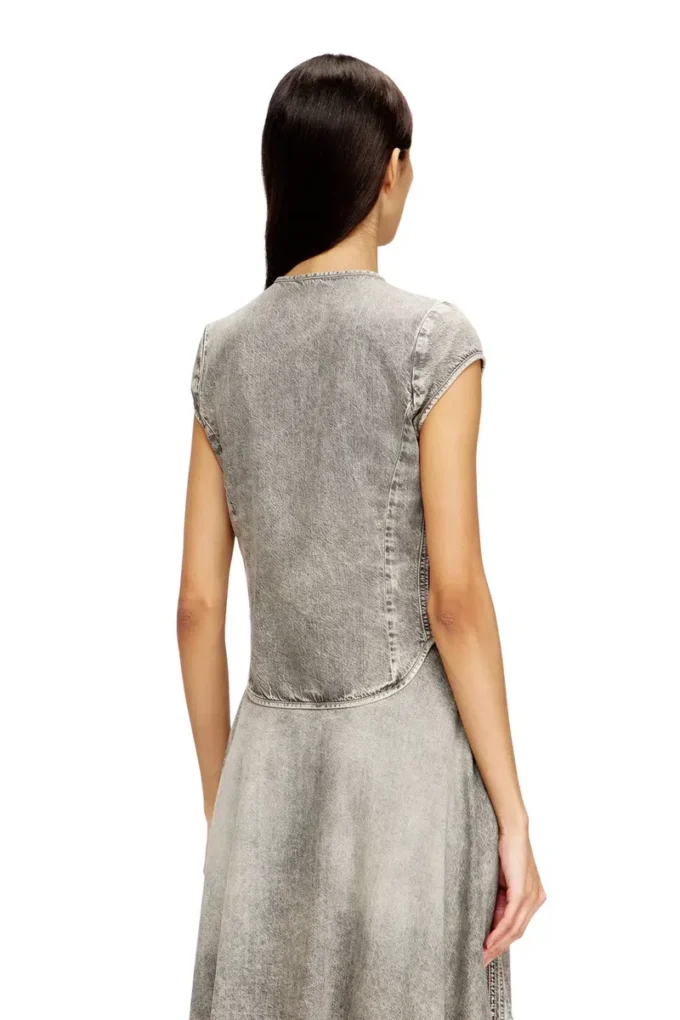 de-roset-s Camicia in denim a maniche corte con strisce sportive