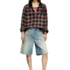 de-sire-short Shorts in denim effetto consumato de-sire-short Shorts in denim effetto consumato