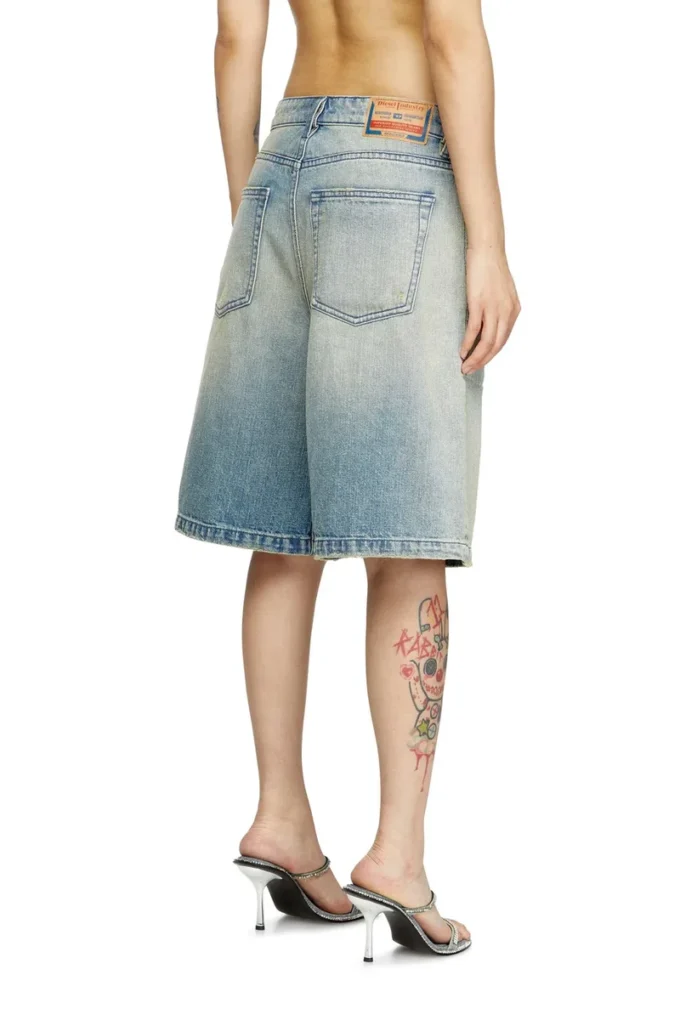 de-sire-short Shorts in denim effetto consumato de-sire-short Shorts in denim effetto consumato