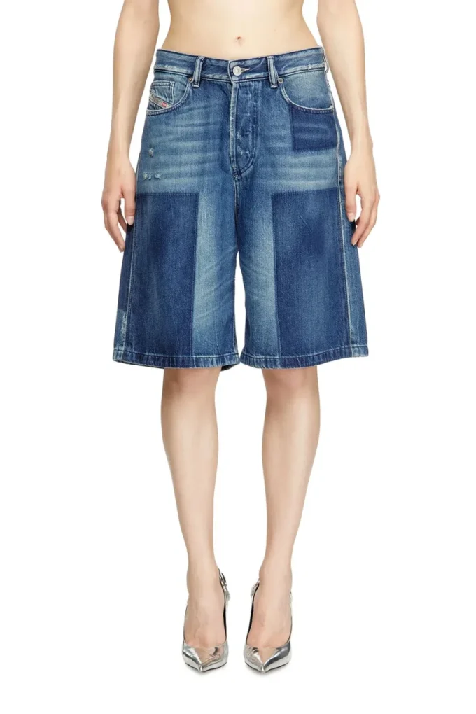 de-sire-short Shorts in denim effetto contrasto de-sire-short Shorts in denim effetto contrasto