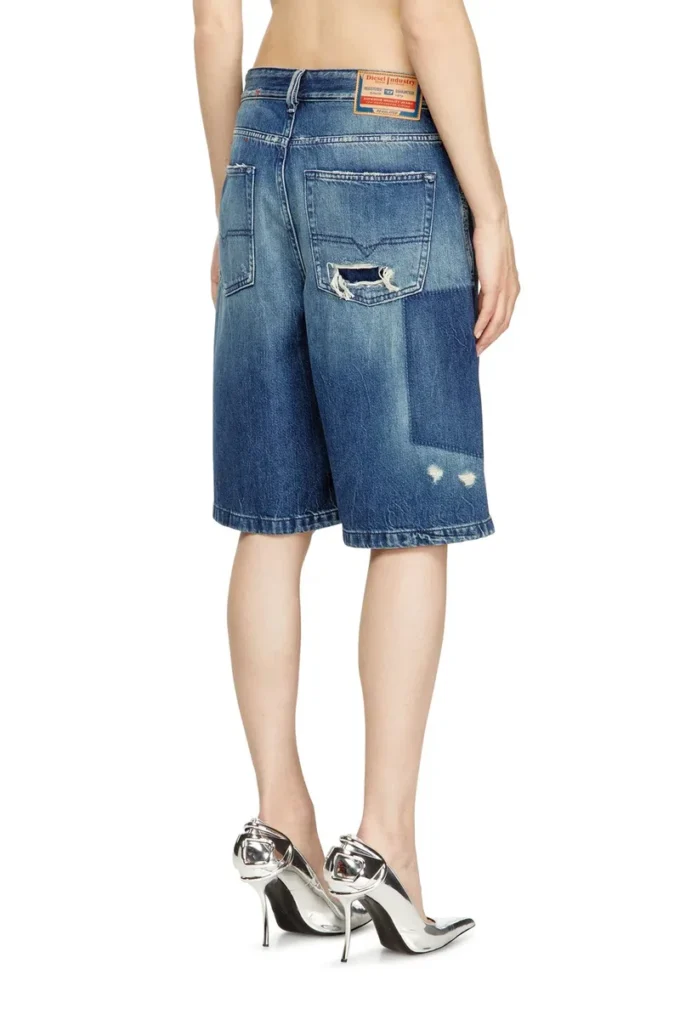 de-sire-short Shorts in denim effetto contrasto de-sire-short Shorts in denim effetto contrasto