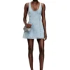de-sweeney-s1 Abito corto in denim pied-de-poule con cristalli de-sweeney-s1 Abito corto in denim pied-de-poule con cristalli