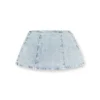 de-sweny-s Minigonna in denim grafico con cristalli de-sweny-s Minigonna in denim grafico con cristalli