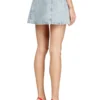 de-sweny-s Minigonna in denim grafico con cristalli de-sweny-s Minigonna in denim grafico con cristalli