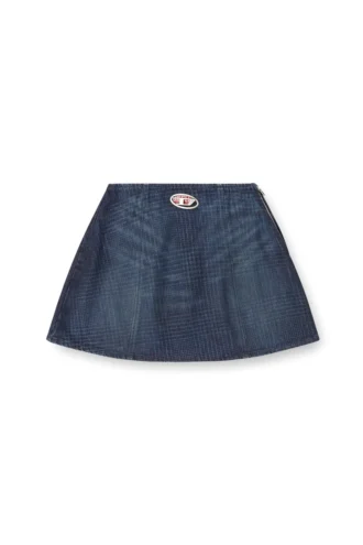 de-sweny-s1 Minigonna in denim Principe di Galles