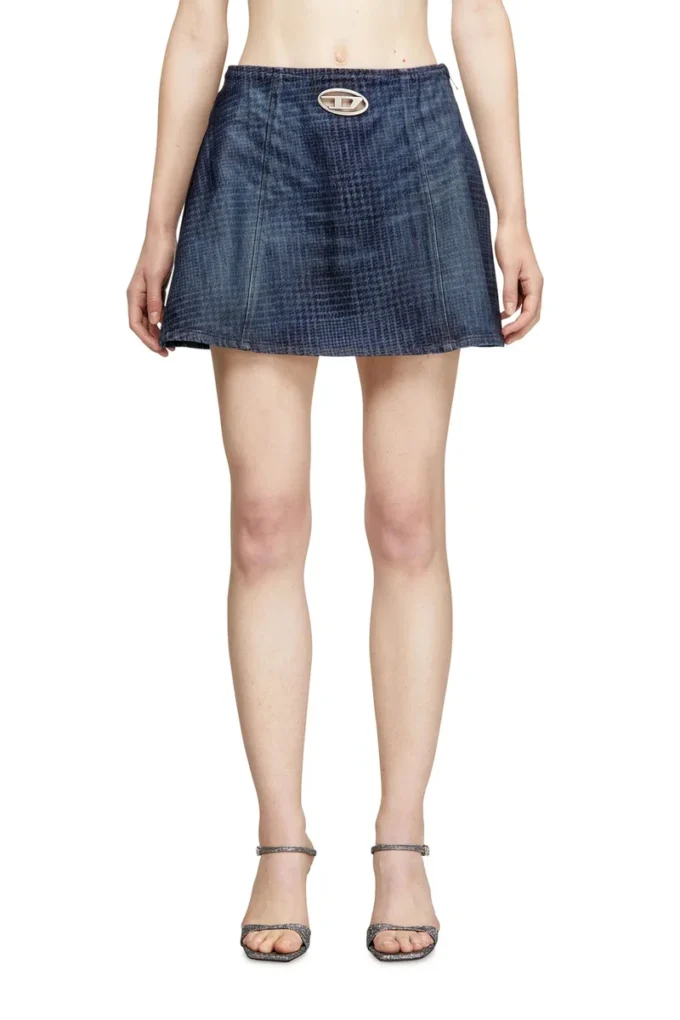 de-sweny-s1 Minigonna in denim Principe di Galles de-sweny-s1 Minigonna in denim Principe di Galles