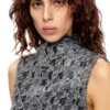 de-tapi-fsh1 Top senza maniche in denim tie-dye pied-de-poule de-tapi-fsh1 Top senza maniche in denim tie-dye pied-de-poule