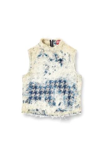 de-tapi-fsh2 Top senza maniche in denim con trama pied-de-poule