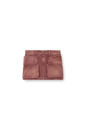 de-ton Minigonna in denim con tasche applicate