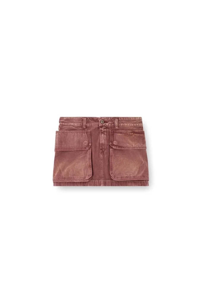 de-ton Minigonna in denim con tasche applicate