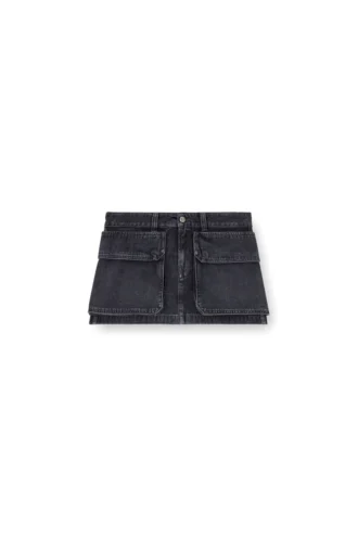 de-ton Minigonna in denim con trama batavia