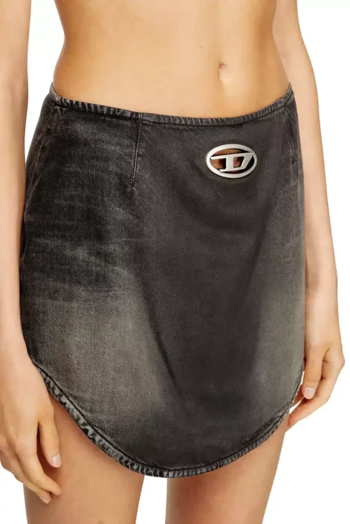 de-vany-s Minigonna in denim con logo Oval D
