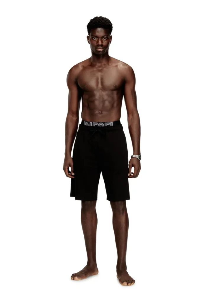 devin-d-pop Pantaloncini lounge in cotone con logo Diesel