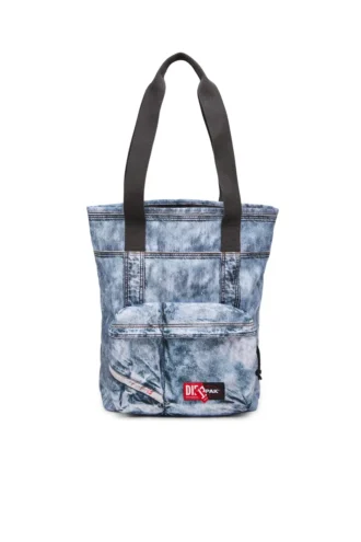 Diesel tote Borsa tote in denim trompe l’oeil