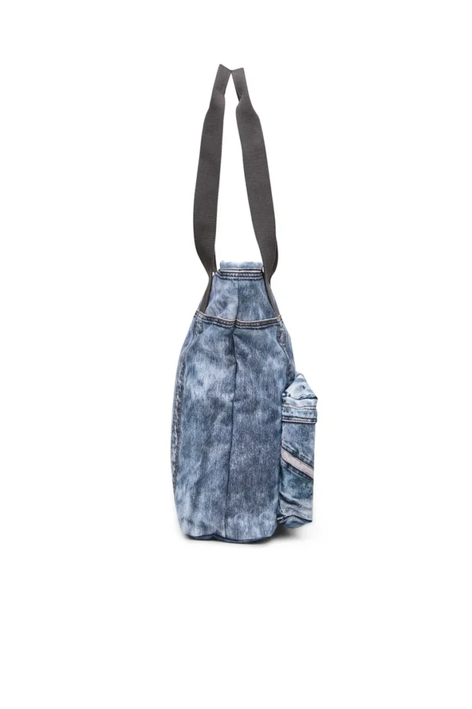 Diesel tote Borsa tote in denim trompe l’oeil