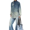 Diesel tote Borsa tote in denim trompe l’oeil