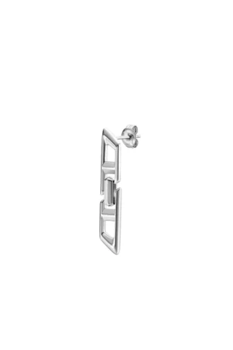 dl1348040 gioiello in argento sterling Orecchino pendente con logo D in argento sterling