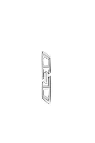 dl1348040 gioiello in argento sterling Orecchino pendente con logo D in argento sterling