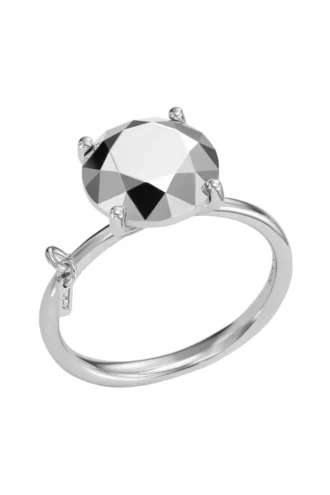 dl1353040 gioiello in argento sterling Anello in argento sterling con taglio a diamante