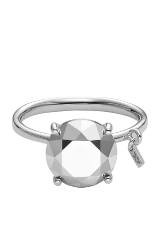 dl1353040 gioiello in argento sterling Anello in argento sterling con taglio a diamante