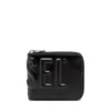 dsl 3d- bi fold coin zip xs Portafoglio in pelle con zip e logo goffrato dsl 3d- bi fold coin zip xs Portafoglio in pelle con zip e logo goffrato
