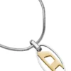 dx1421 Collana con pendente in acciaio inossidabile bicolore dx1421 Collana con pendente in acciaio inossidabile bicolore