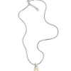 dx1421 Collana con pendente in acciaio inossidabile bicolore dx1421 Collana con pendente in acciaio inossidabile bicolore