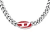 dx1446 Collana con catena smaltata rossa dx1446 Collana con catena smaltata rossa