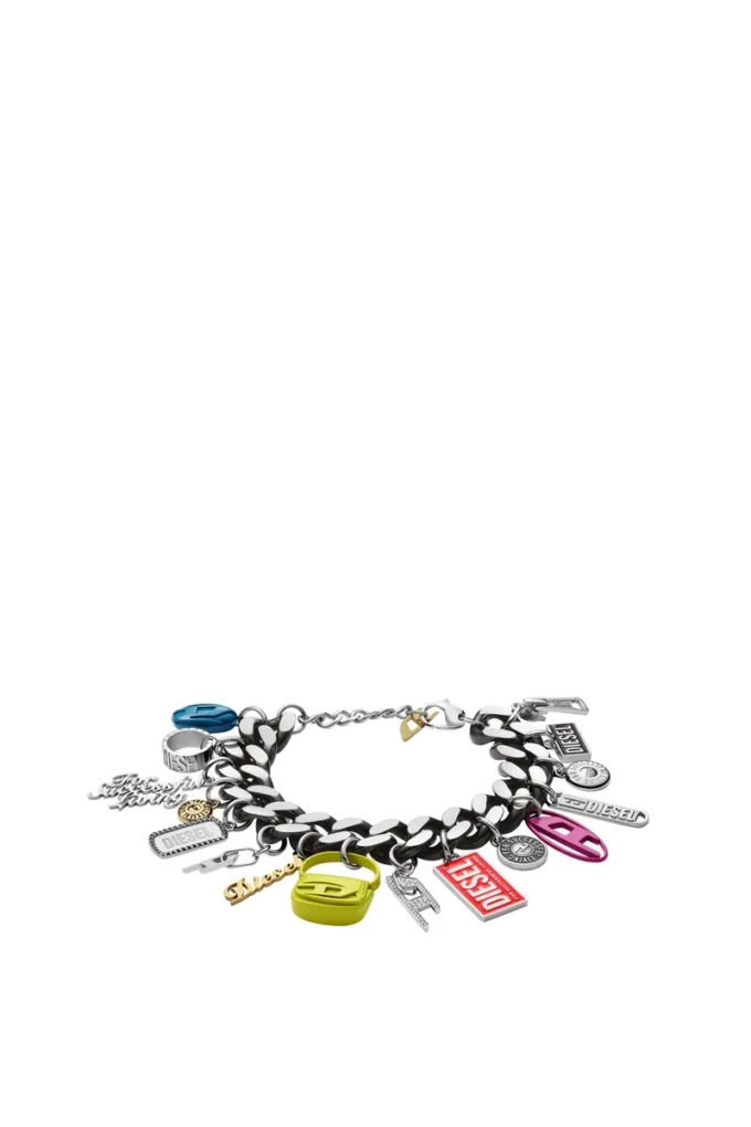 dx1524 gioiello Bracciale con catena e ciondoli in acciaio inossidabile nero dx1524 gioiello Bracciale con catena e ciondoli in acciaio inossidabile nero