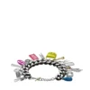 dx1524 gioiello Bracciale con catena e ciondoli in acciaio inossidabile nero dx1524 gioiello Bracciale con catena e ciondoli in acciaio inossidabile nero