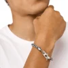 dx1540040 Bracciale con catena intrecciata in acciaio inossidabile dx1540040 Bracciale con catena intrecciata in acciaio inossidabile