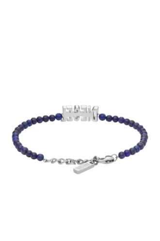 dx1544040 gioiello Bracciale con perline in agata blu dx1544040 gioiello Bracciale con perline in agata blu