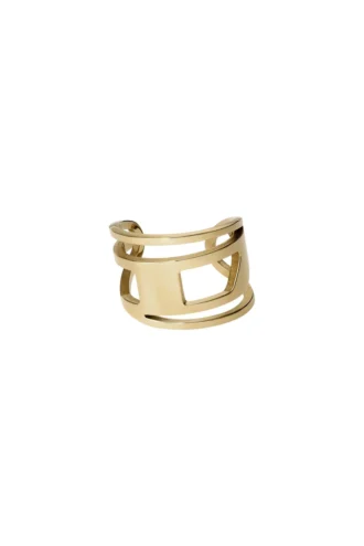 dx1569710 gioiello Anello con fascia in acciaio inossidabile color oro dx1569710 gioiello Anello con fascia in acciaio inossidabile color oro