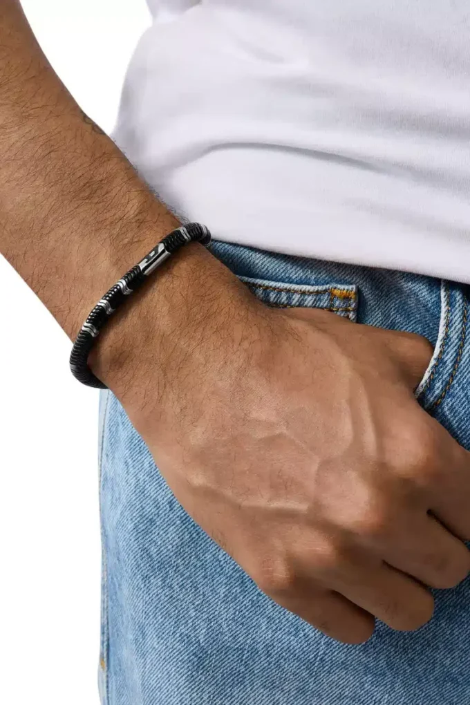 dx1574931 gioiello Bracciale con perline in ematite dx1574931 gioiello Bracciale con perline in ematite