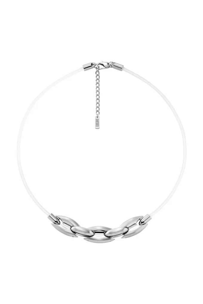 dx1615040 Collana con catena Metamorph in acciaio inossidabile e silicone