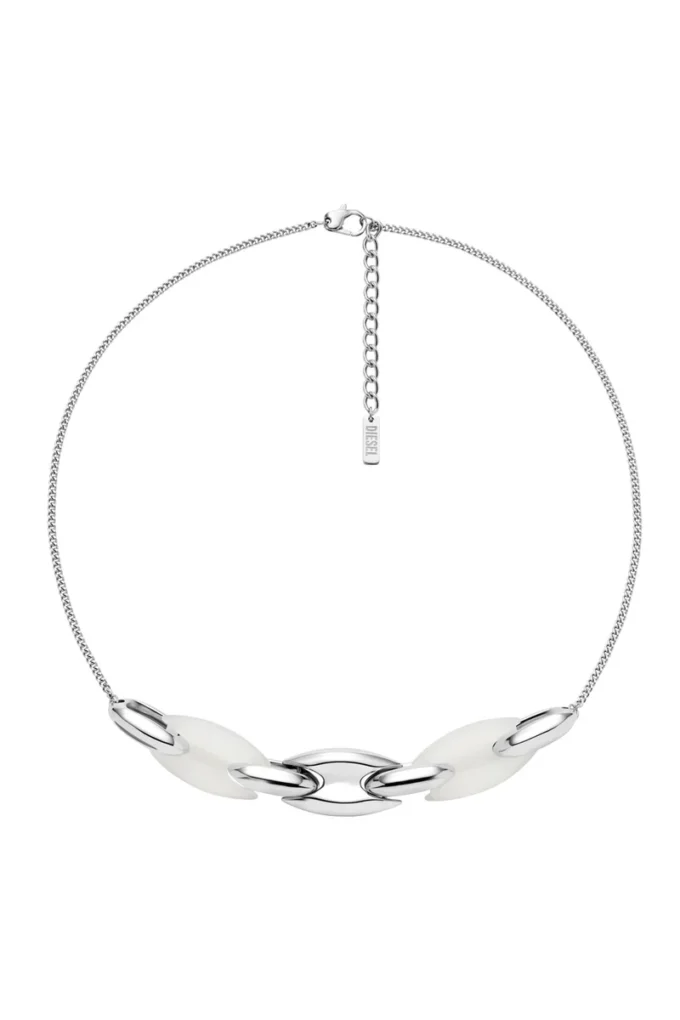 dx1616040 Collana con catena Metamorph in acciaio inossidabile e silicone
