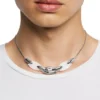 dx1616040 Collana con catena Metamorph in acciaio inossidabile e silicone