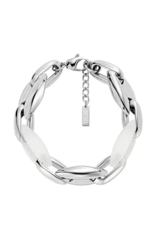 dx1617040 Bracciale a catena Metamorph in acciaio inossidabile e silicone