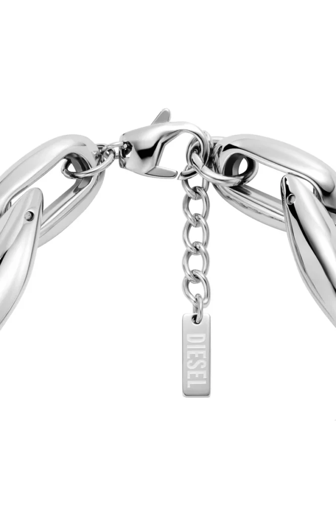 dx1617040 Bracciale a catena Metamorph in acciaio inossidabile e silicone