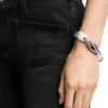 dx1617040 Bracciale a catena Metamorph in acciaio inossidabile e silicone