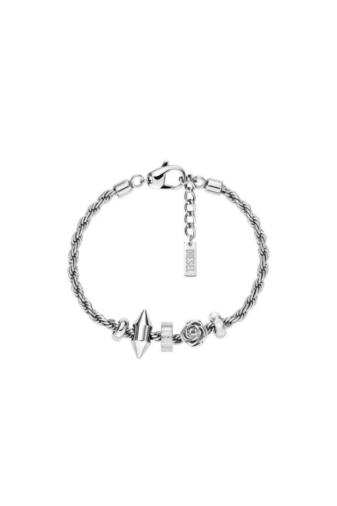dx1622040 gioielli Bracciale con ciondoli in acciaio inossidabile