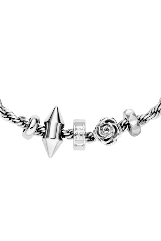 dx1622040 gioielli Bracciale con ciondoli in acciaio inossidabile