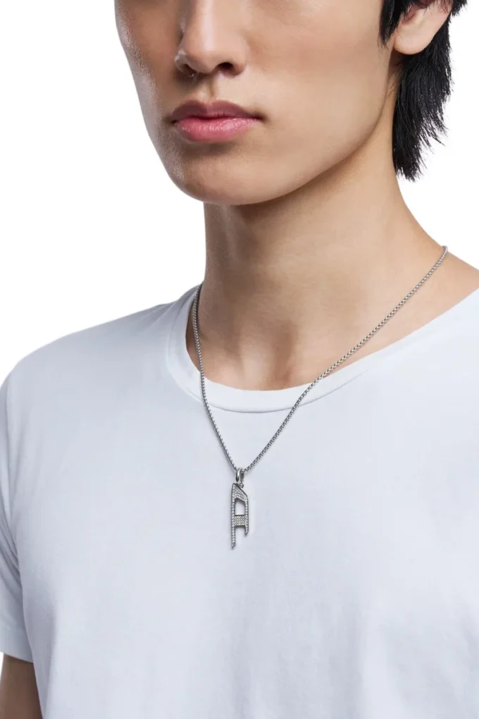 dx1624040 gioielli Collana con pendente glamour in acciaio inossidabile