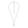 dx1625040 gioielli Collana con pendente in acciaio inossidabile con logo D dx1625040 gioielli Collana con pendente in acciaio inossidabile con logo D