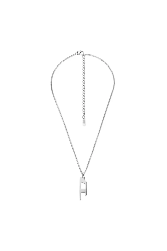 dx1625040 gioielli Collana con pendente in acciaio inossidabile con logo D dx1625040 gioielli Collana con pendente in acciaio inossidabile con logo D