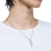 dx1625040 gioielli Collana con pendente in acciaio inossidabile con logo D dx1625040 gioielli Collana con pendente in acciaio inossidabile con logo D